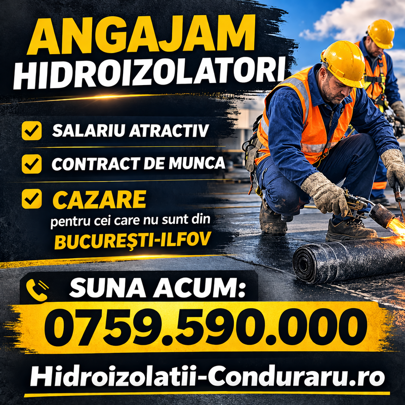 Hidroizolatori bitum si PVC,